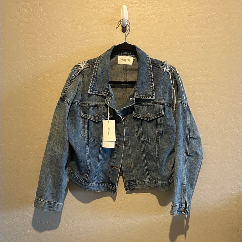 Trendy Blue Denim Jacket